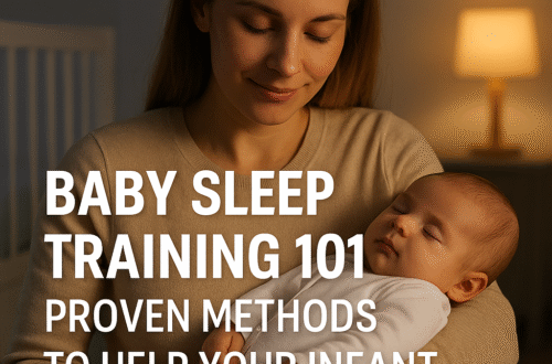 Baby sleeping peacefully at night during sleep training.
