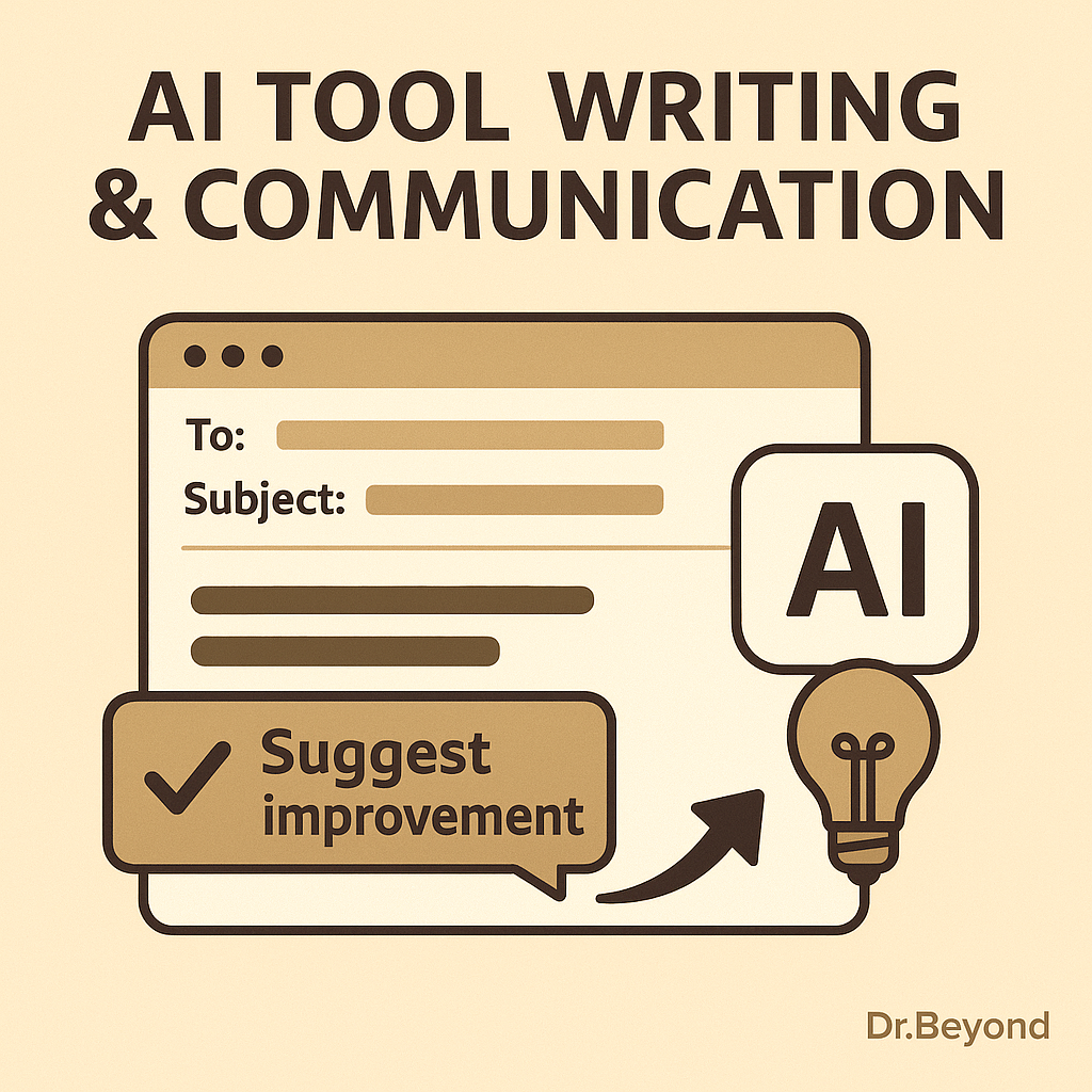 AI writing assistant suggesting improvements to an email draft.