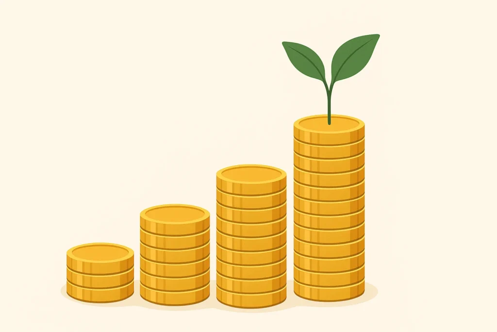 money growth investment savings concept